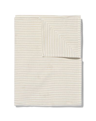 Tischdecke, Baumwolle, 140 x 240 cm, beige, Streifen - 5330281 - HEMA