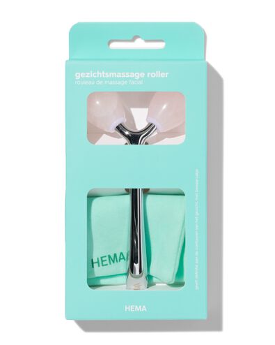 gezichtsmassage roller met bewaarzakje - 17840055 - HEMA