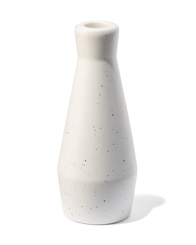 Kerzenhalter, Ø 6 x 18,5 cm, Keramik, weiß - 13323046 - HEMA