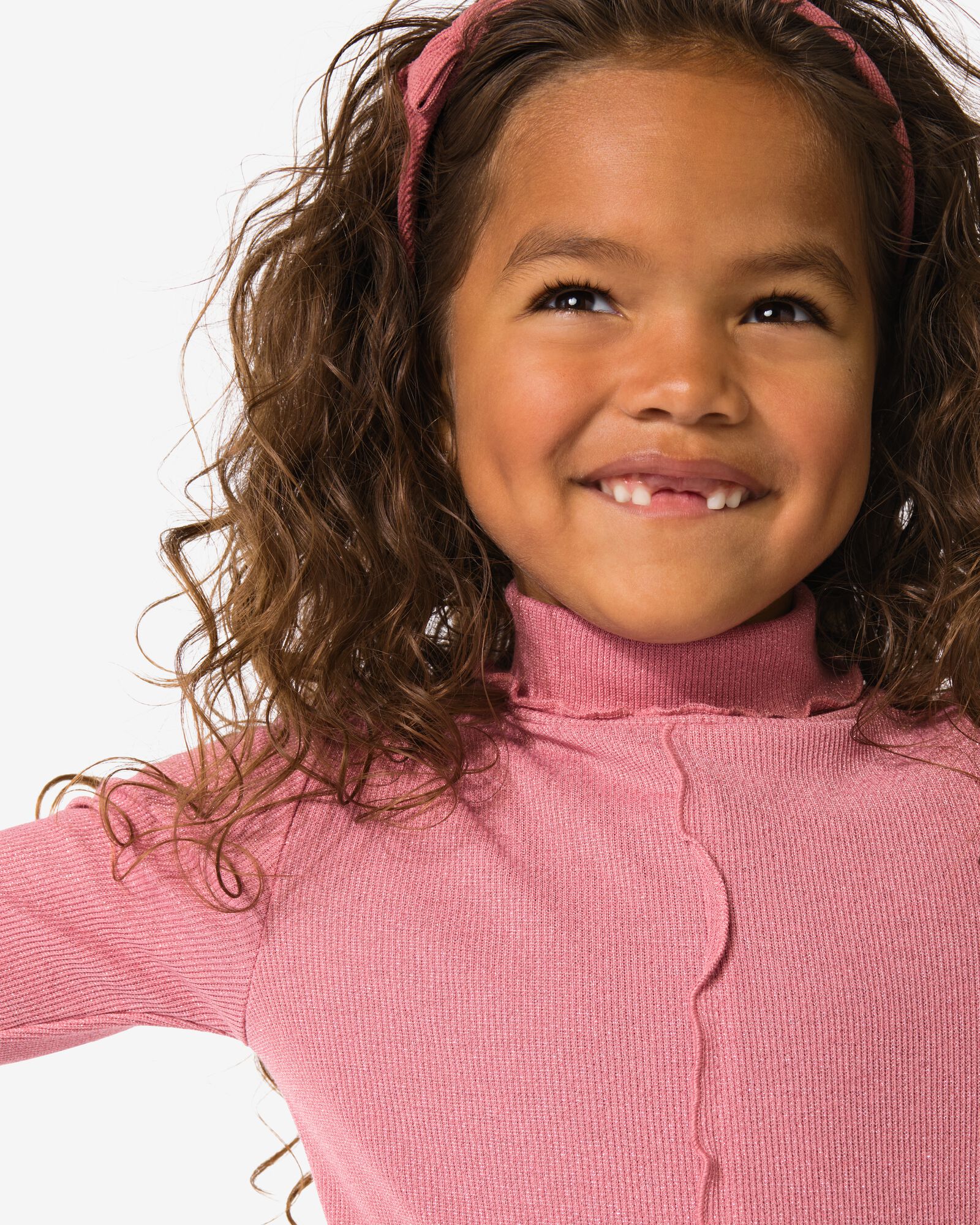 haut enfant c&ocirc;tel&eacute; paillet&eacute; rose rose - 30826704PINK - HEMA