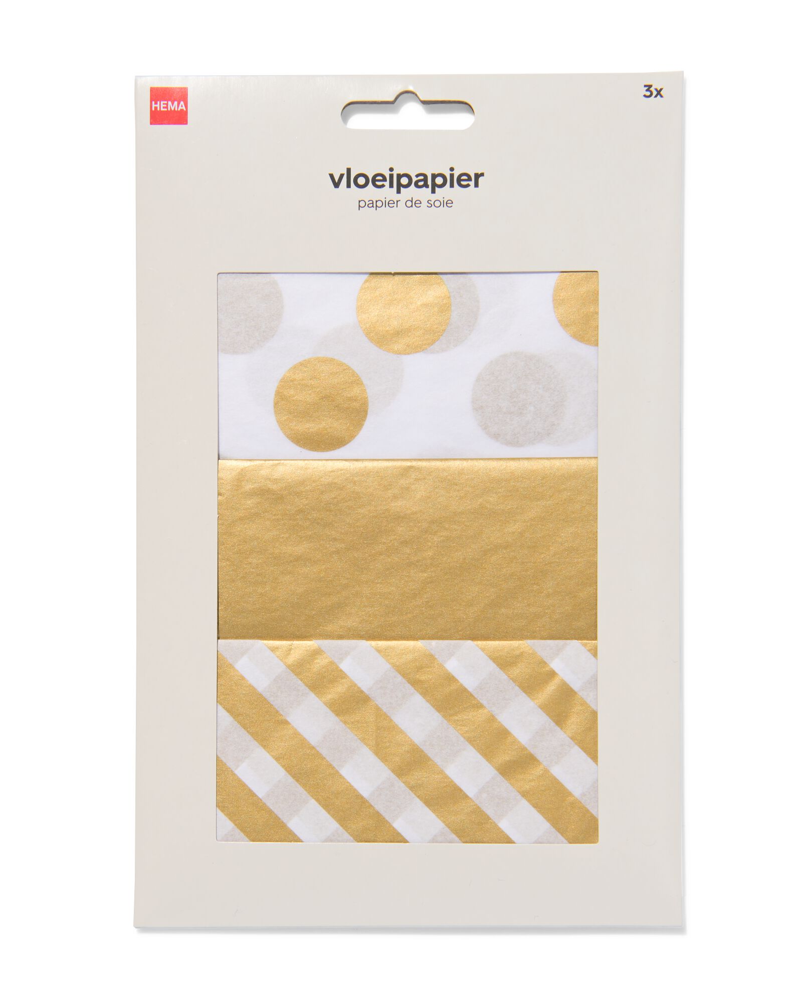 papier de soie 14cm dor&eacute; - 14700628 - HEMA