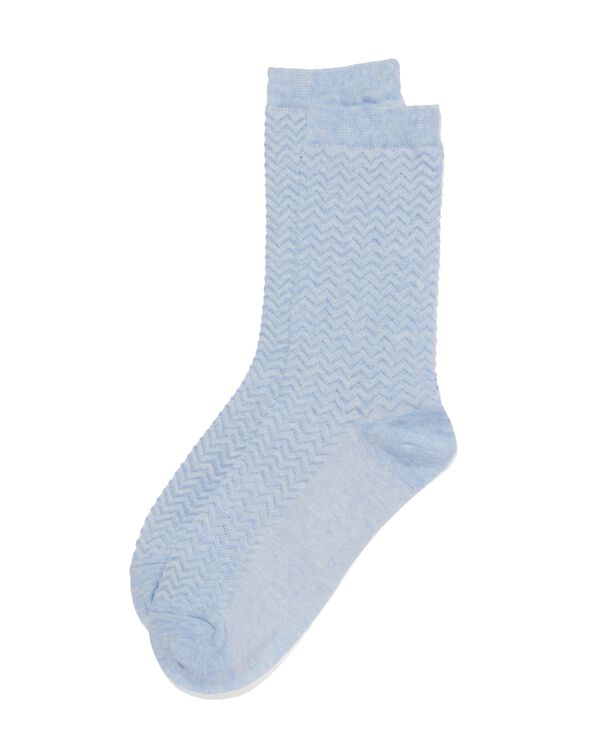 chaussettes femme avec coton bleu bleu - 4210060BLUE - HEMA