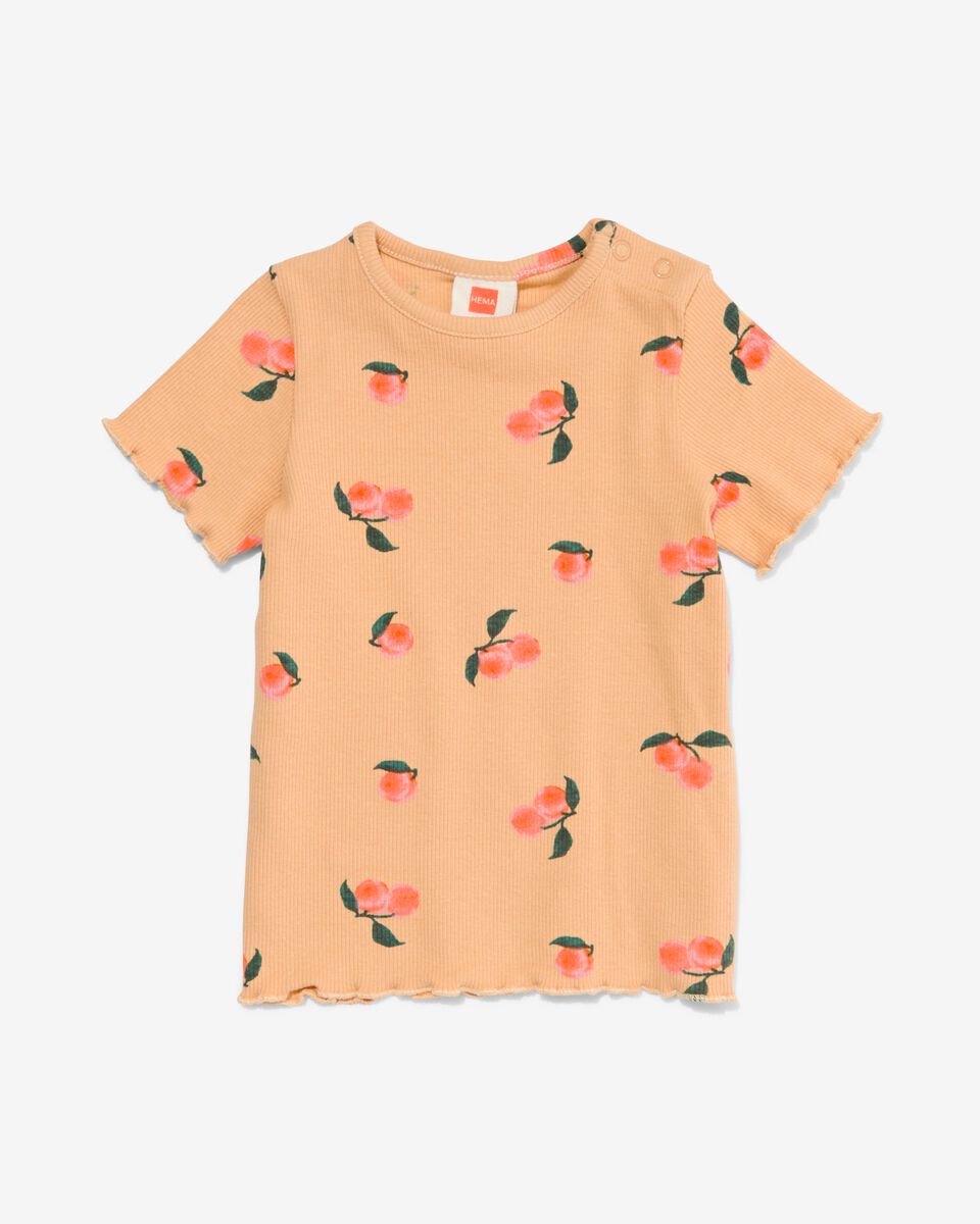 Baby-T-Shirt, Feinripp beige - 1000030985 - HEMA