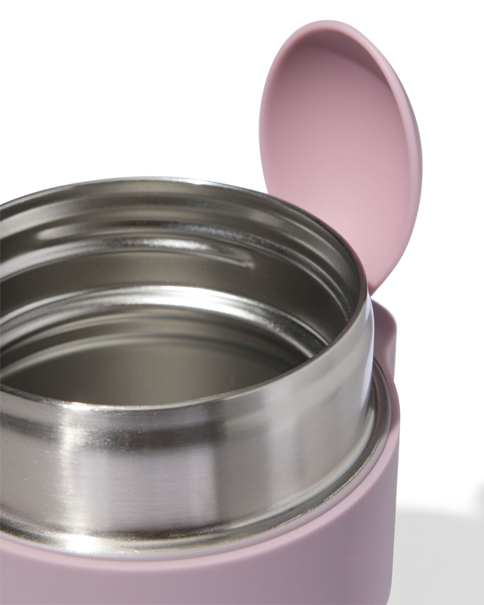 voedselcontainer 450ml rvs roze - 80650278 - HEMA