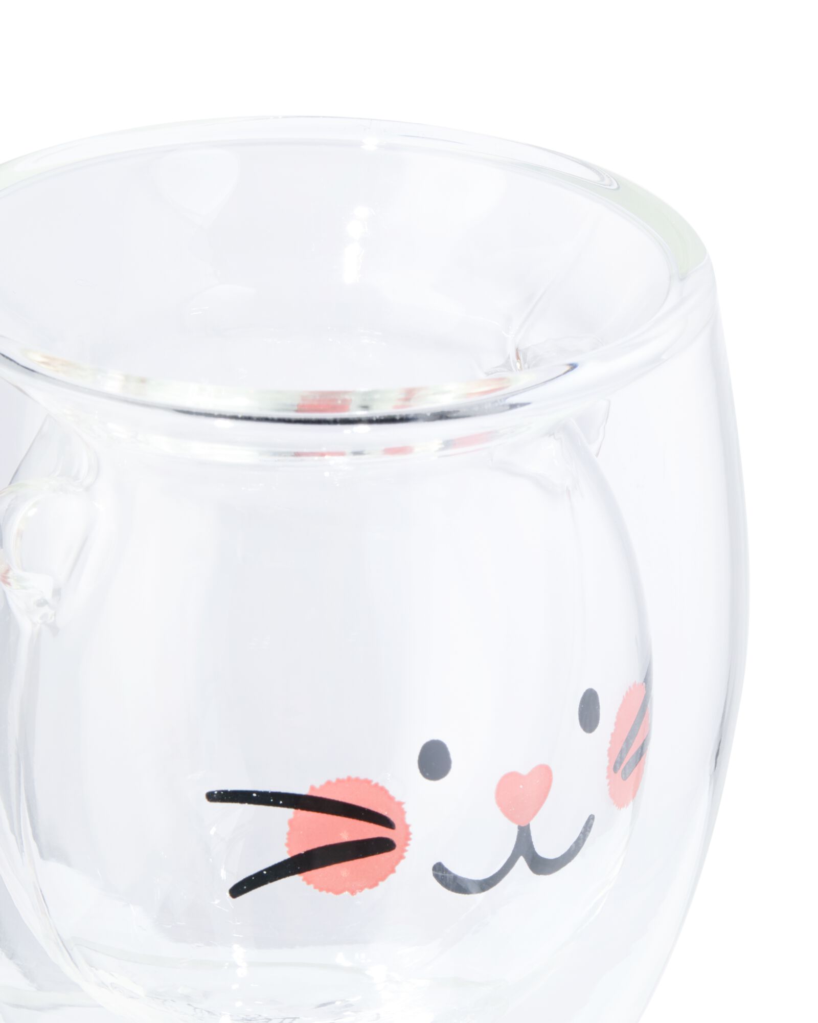 verre &agrave; double paroi 7,2x6,8 cm chat - 61100109 - HEMA