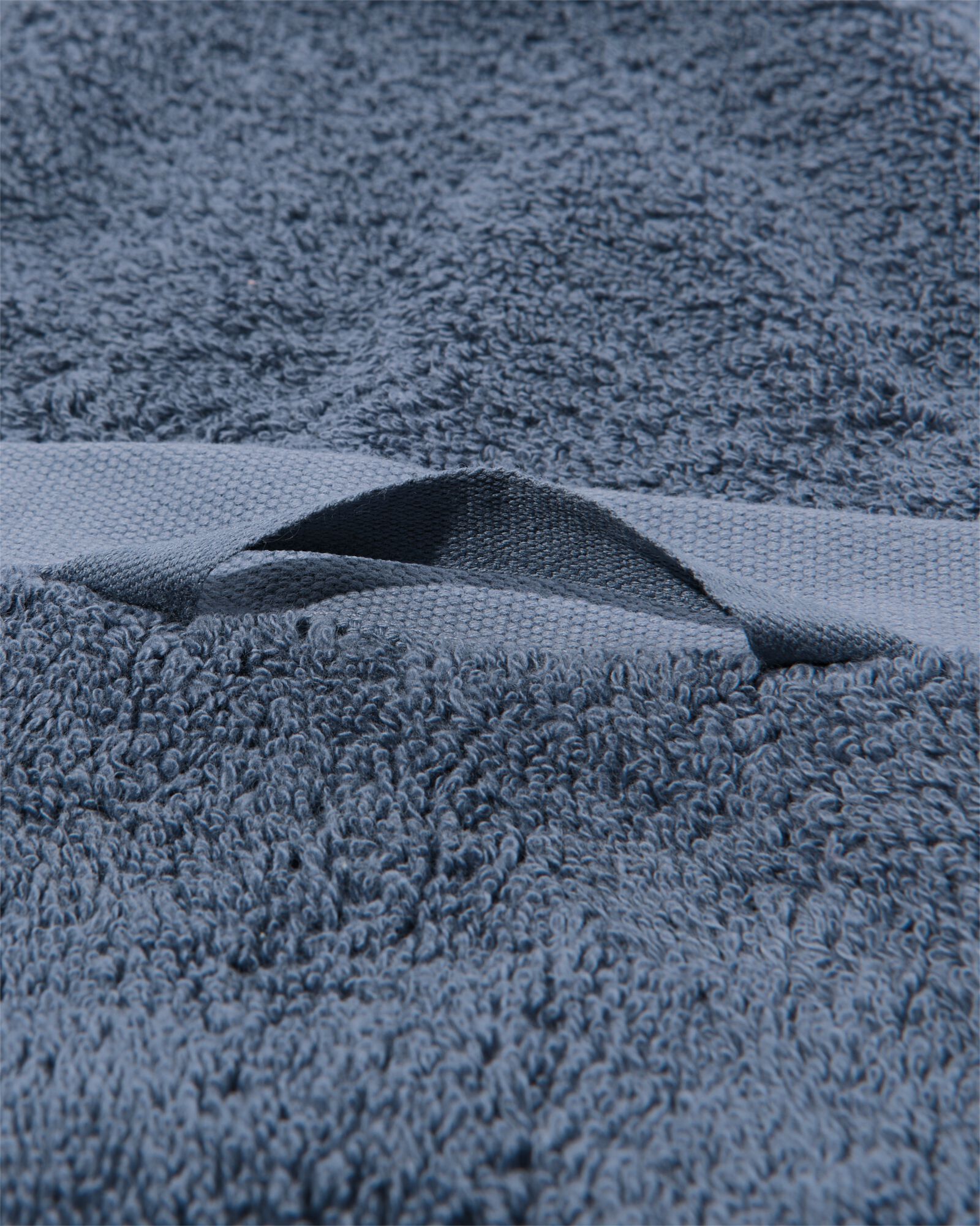 serviettes de bain - h&ocirc;tel extra doux bleu moyen petite serviette - 5250356 - HEMA