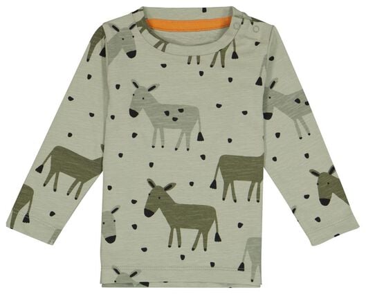 Baby-T-Shirt Esel grün grün - 1000028205 - HEMA
