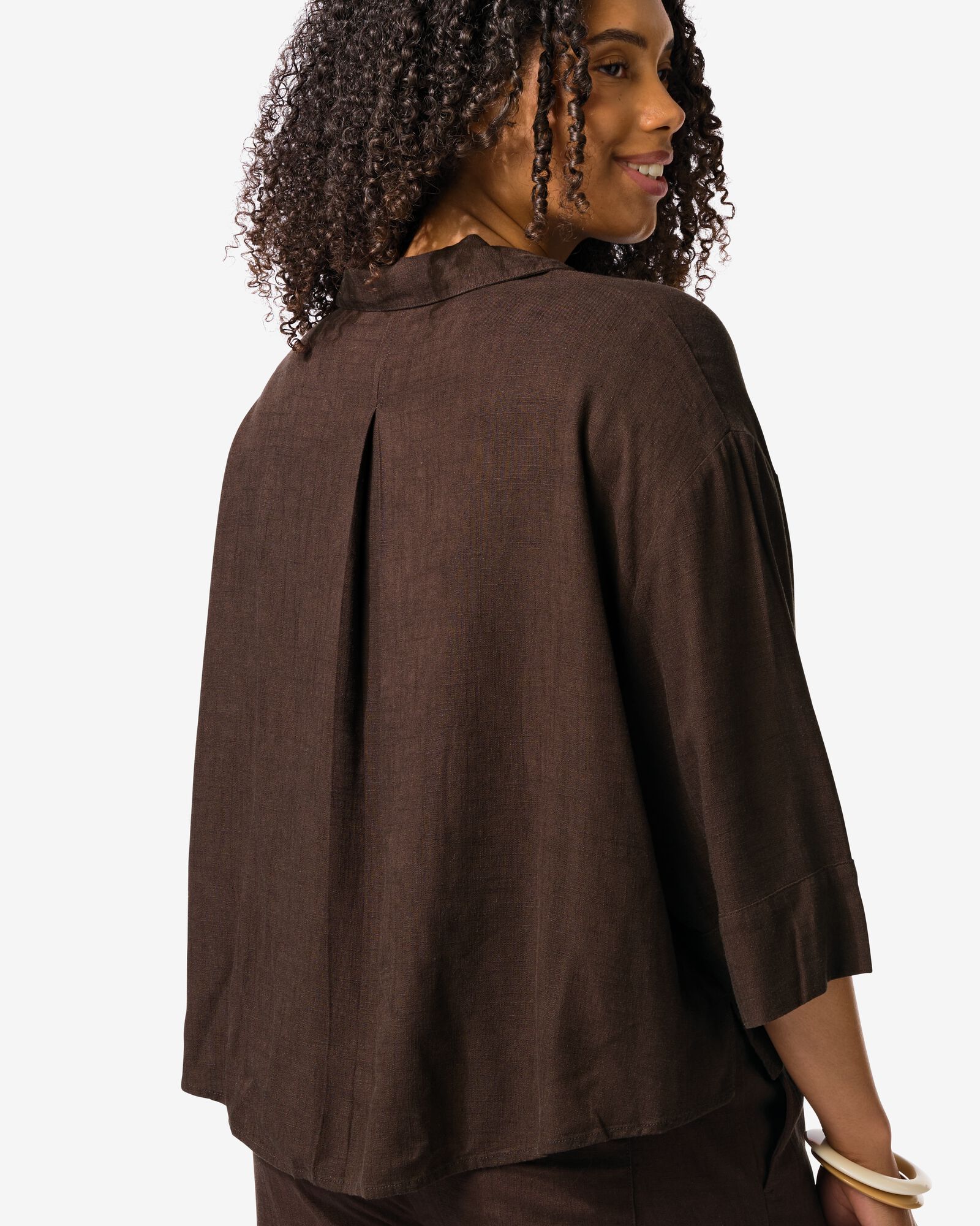 Damenbluse Dawn dunkelbraun dunkelbraun - 36207960DARKBROWN - HEMA