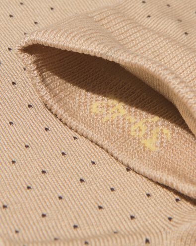 Herrensocken, gerippt, getupft beige 43/46 - 4151077 - HEMA