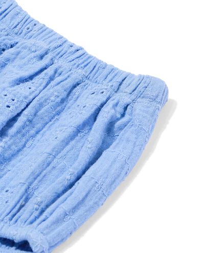 babykledingset broderie blauw 62 - 33003181 - HEMA