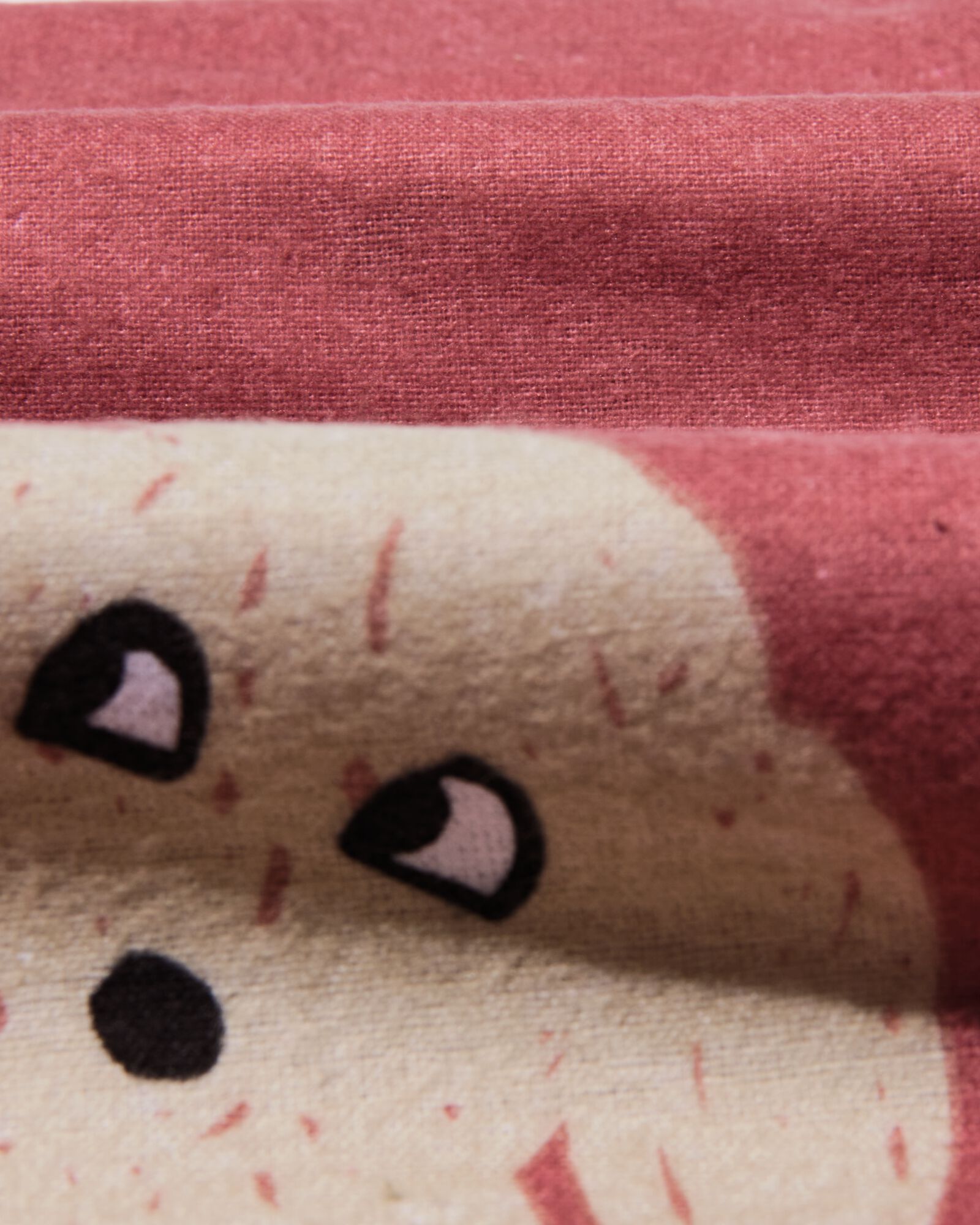 housse de couette enfant flanelle 140 x 200 chien rouge  - 5760091 - HEMA