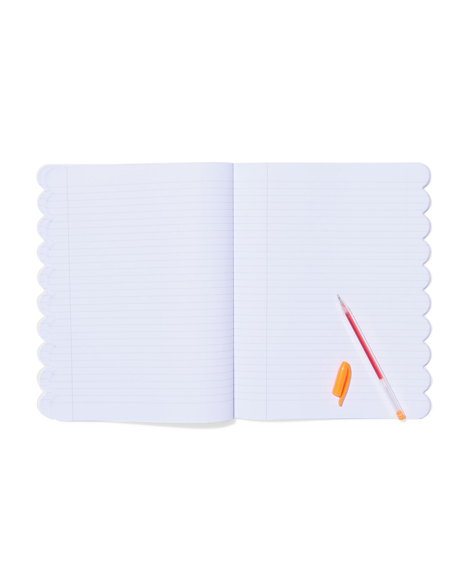 cahier 25,5 x 20 cm lignes rose - 14100242 - HEMA