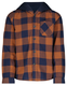 kinder overhemd met capuchon geruit bruin - 1000028765 - HEMA
