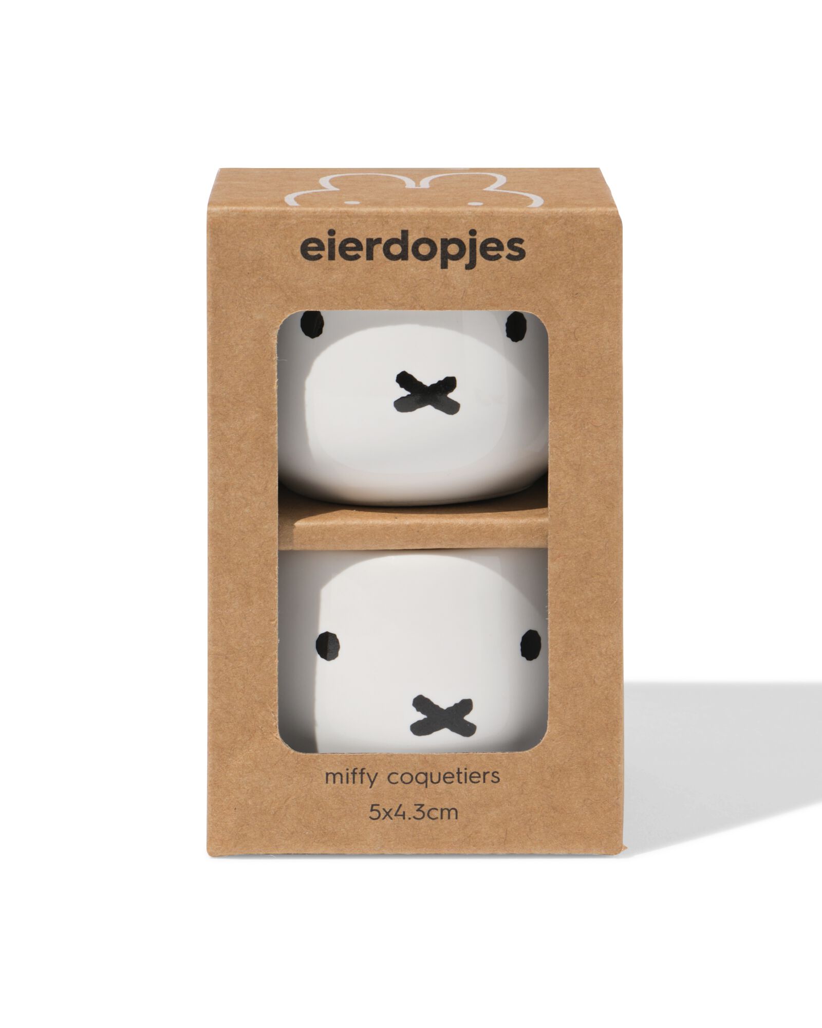 Miffy Eierbecher 6 x 6 x 9,5 cm - 2 St&uuml;ck - 25800199 - HEMA