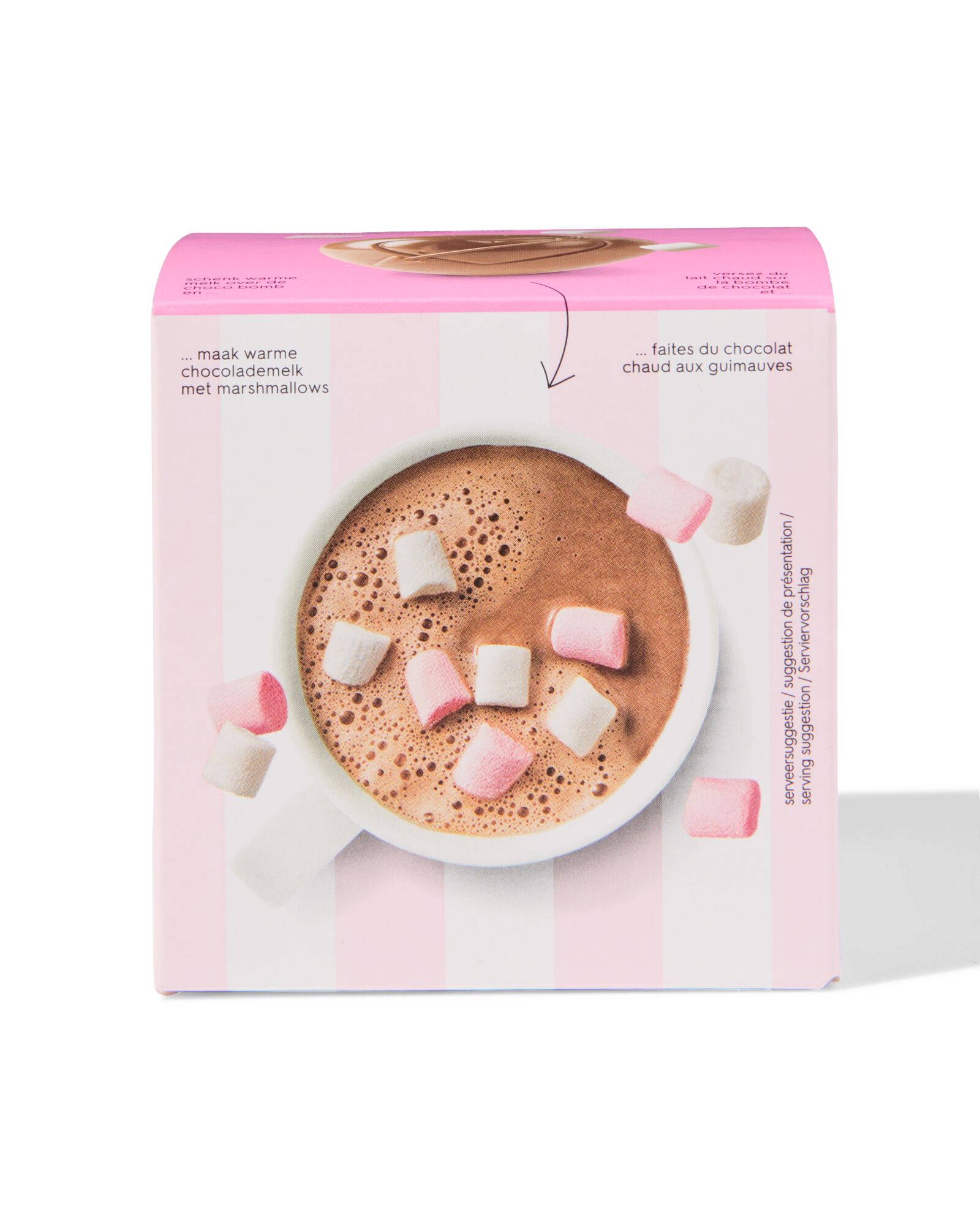bombe chocolat au lait avec guimauves 45g - 24162600 - HEMA