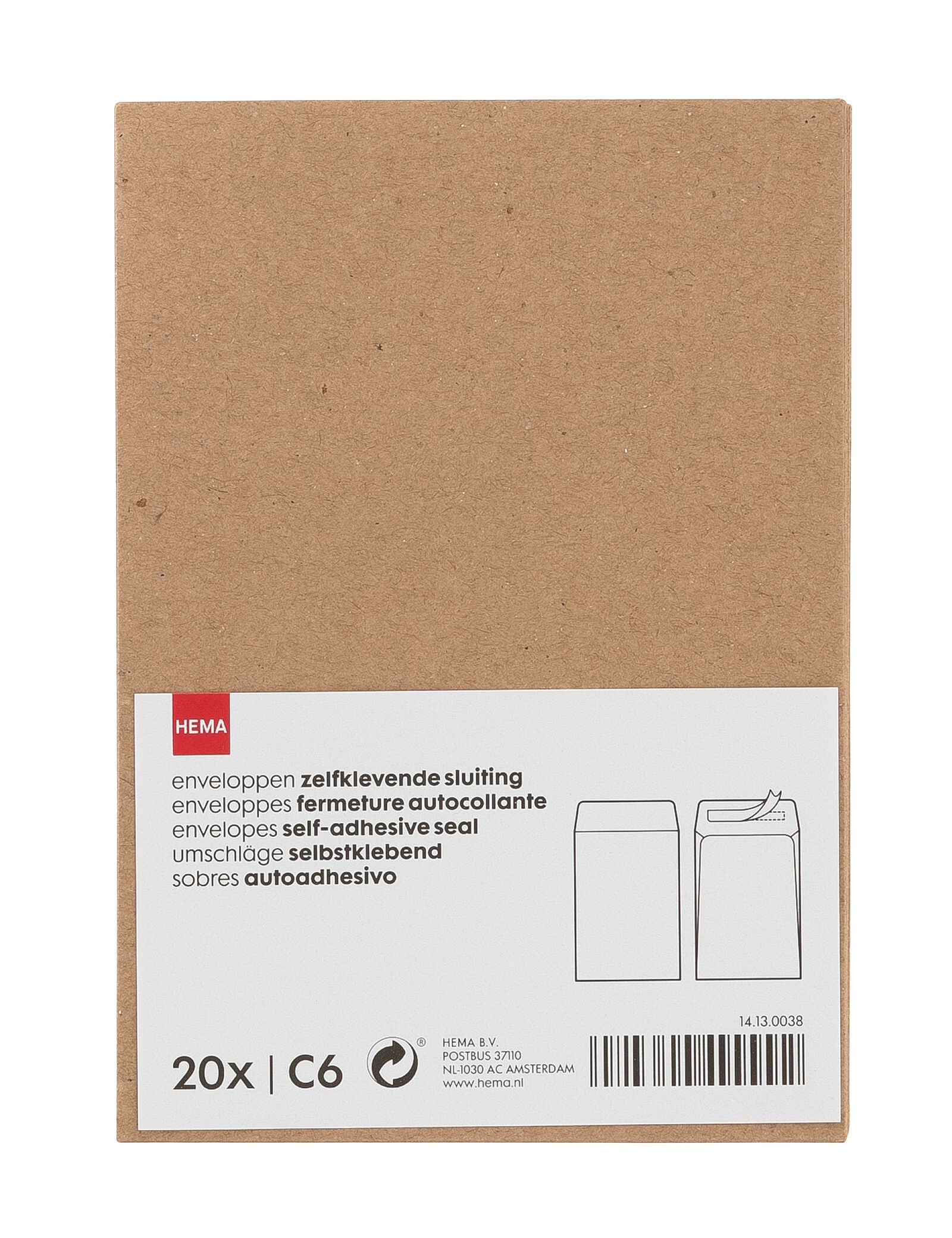 20er-Pack Briefumschl&auml;ge, C6 - 14130038 - HEMA