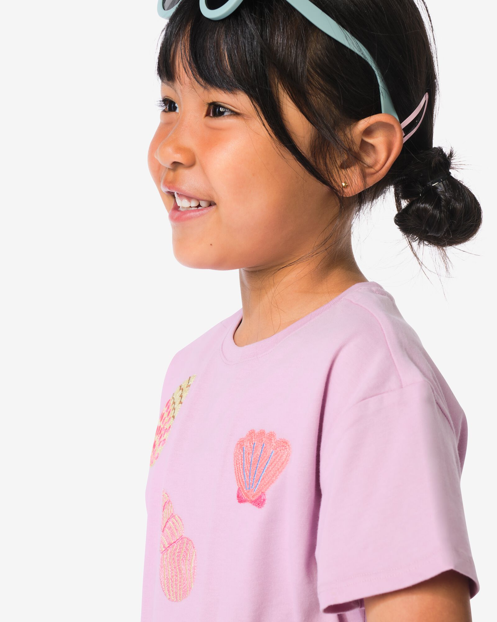 t-shirt enfant crochet&eacute; violet violet - 30828006PURPLE - HEMA