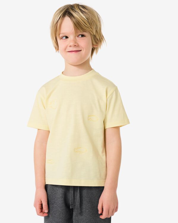 Kinder-T-Shirt, Fische hellgelb hellgelb - 30718102LIGHTYELLOW - HEMA