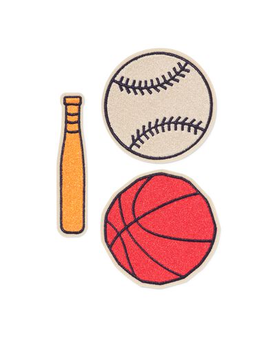 strijkpatches 5x5cm sport - 3 stuks - 1400328 - HEMA