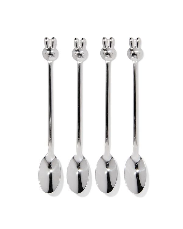 nijntje theelepels rvs - 4 stuks - 60410093 - HEMA