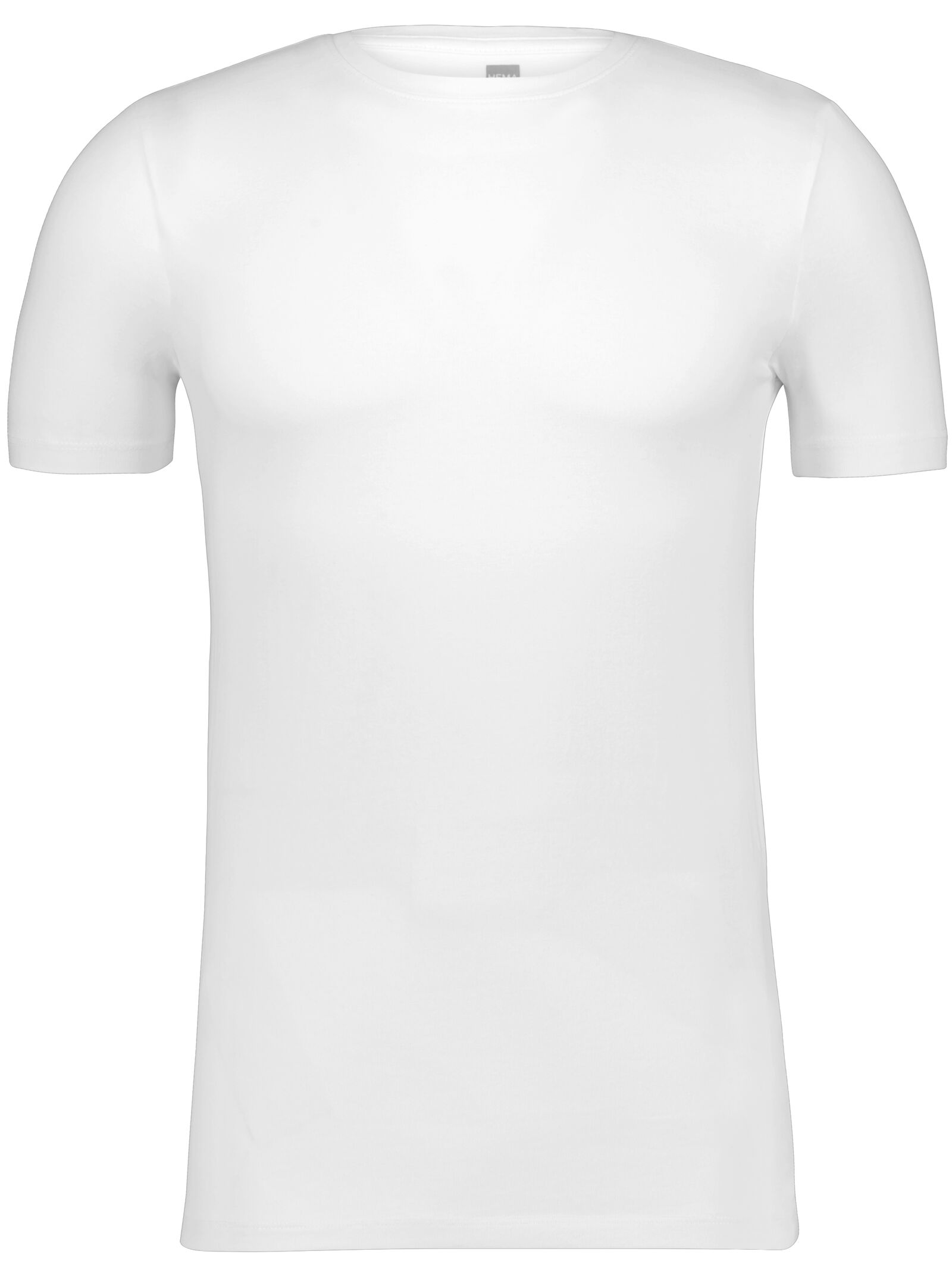 t-shirt homme slim fit col rond blanc XL - 34276806 - HEMA