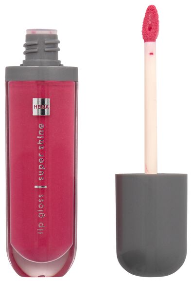 gloss à lèvres super brillant bright pink - 11230269 - HEMA