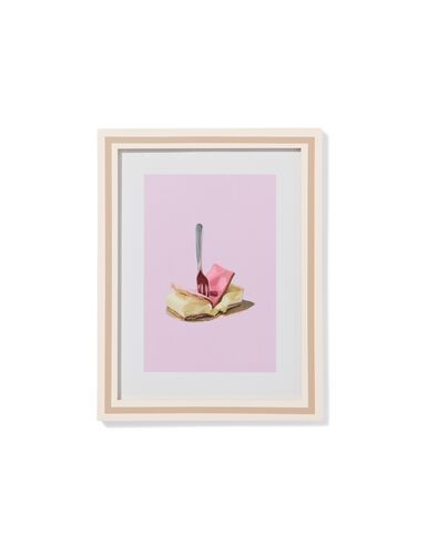 fotolijst 15x20cm hout strepen - 13626048 - HEMA