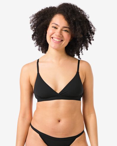 Bralette ohne B&uuml;gel schwarz schwarz - 21900228BLACK - HEMA