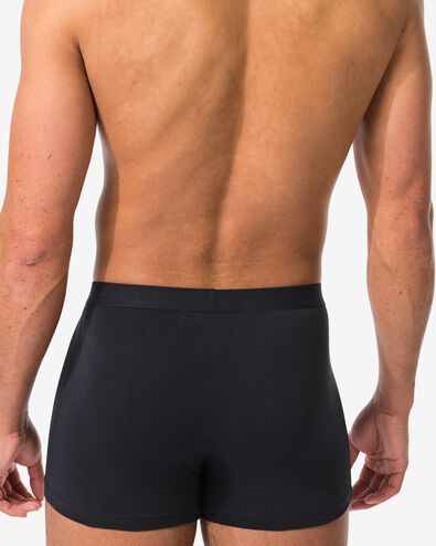 korte herenboxers - 3 stuks zwart zwart - 19190290BLACK - HEMA