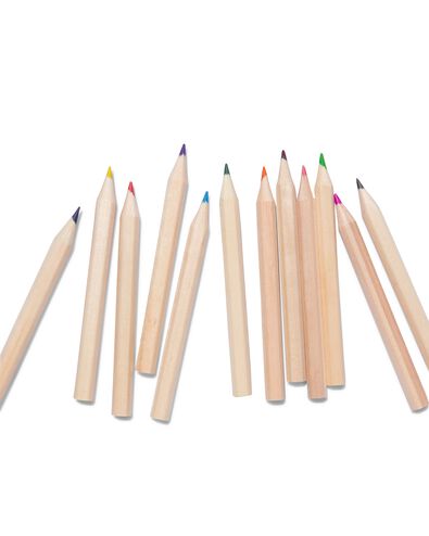 crayons de couleur dans un &eacute;tui avec taille-crayon - 15990262 - HEMA