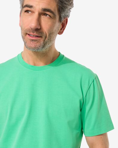 t-shirt homme relaxed fit vert L - 2115416 - HEMA