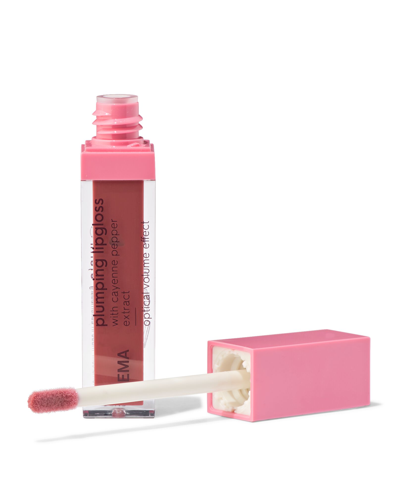 lipgloss plumping donkerroze - 11230249 - HEMA