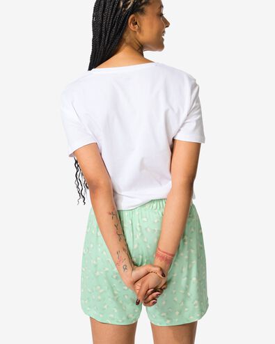 pyjacourt femme microfibre léopard vert - 23410435GREEN - HEMA