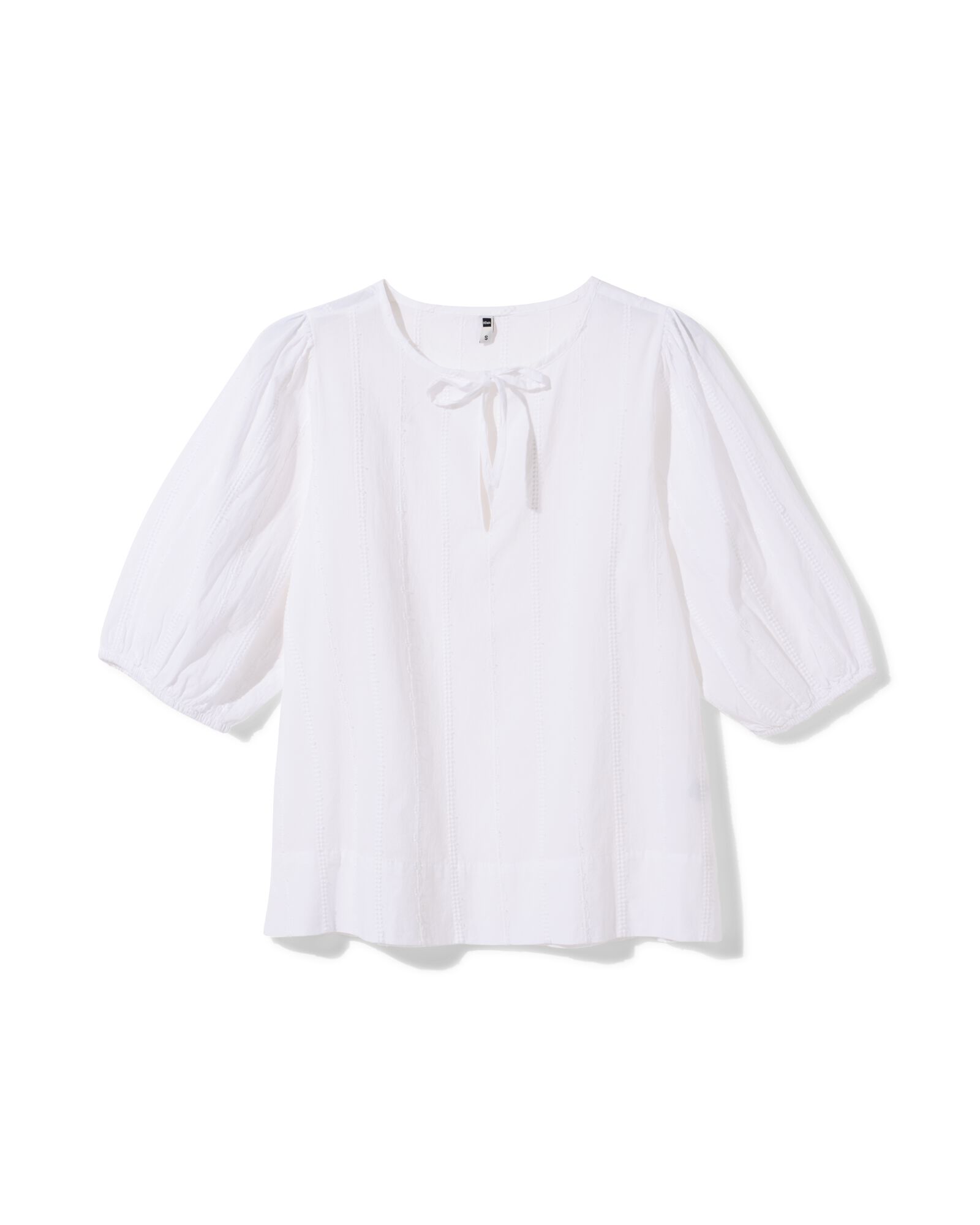 Damen-Shirt Popeline Stickerei wei&szlig; wei&szlig; - 36210570WHITE - HEMA