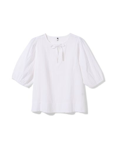 Damen-Shirt Popeline Stickerei wei&szlig; wei&szlig; - 36210570WHITE - HEMA
