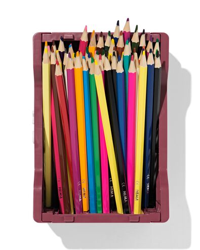 klapkrat letterbord recycled bordeauxrood XS  13 x 18 x 8 - 39811083 - HEMA