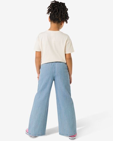 kinderbroek wijd strepen lichtblauw lichtblauw - 30850306LIGHTBLUE - HEMA