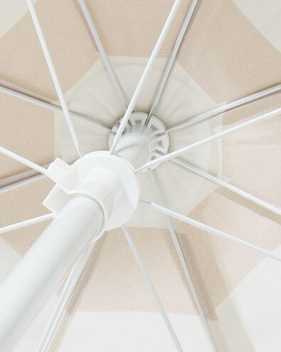 parasol ⌀100cm UV 80 strepen beige - 41800266 - HEMA