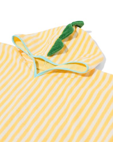 poncho enfant 68x78cm velours crocodile rayures - 5200255 - HEMA