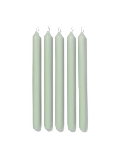 12 longues bougies dintérieur Ø2.2x29 vert clair - 1000015443 - HEMA