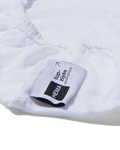 drap-housse boxspring coton doux 160x200 blanc - 5190144 - HEMA