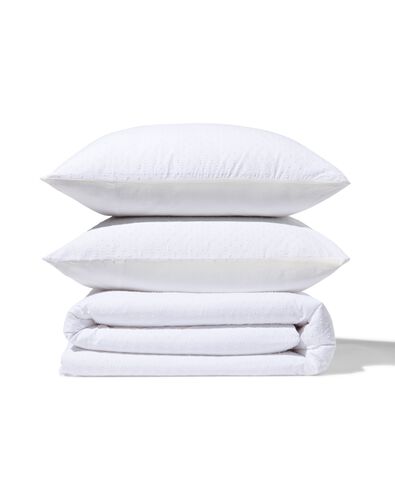 housse de couette 240x200/220cm coton structure pois - 5790181 - HEMA