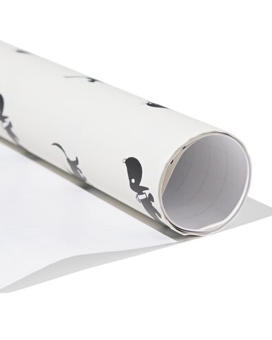 Takkie en Siepie cadeaupapier 70x200cm wit - 14700434 - HEMA