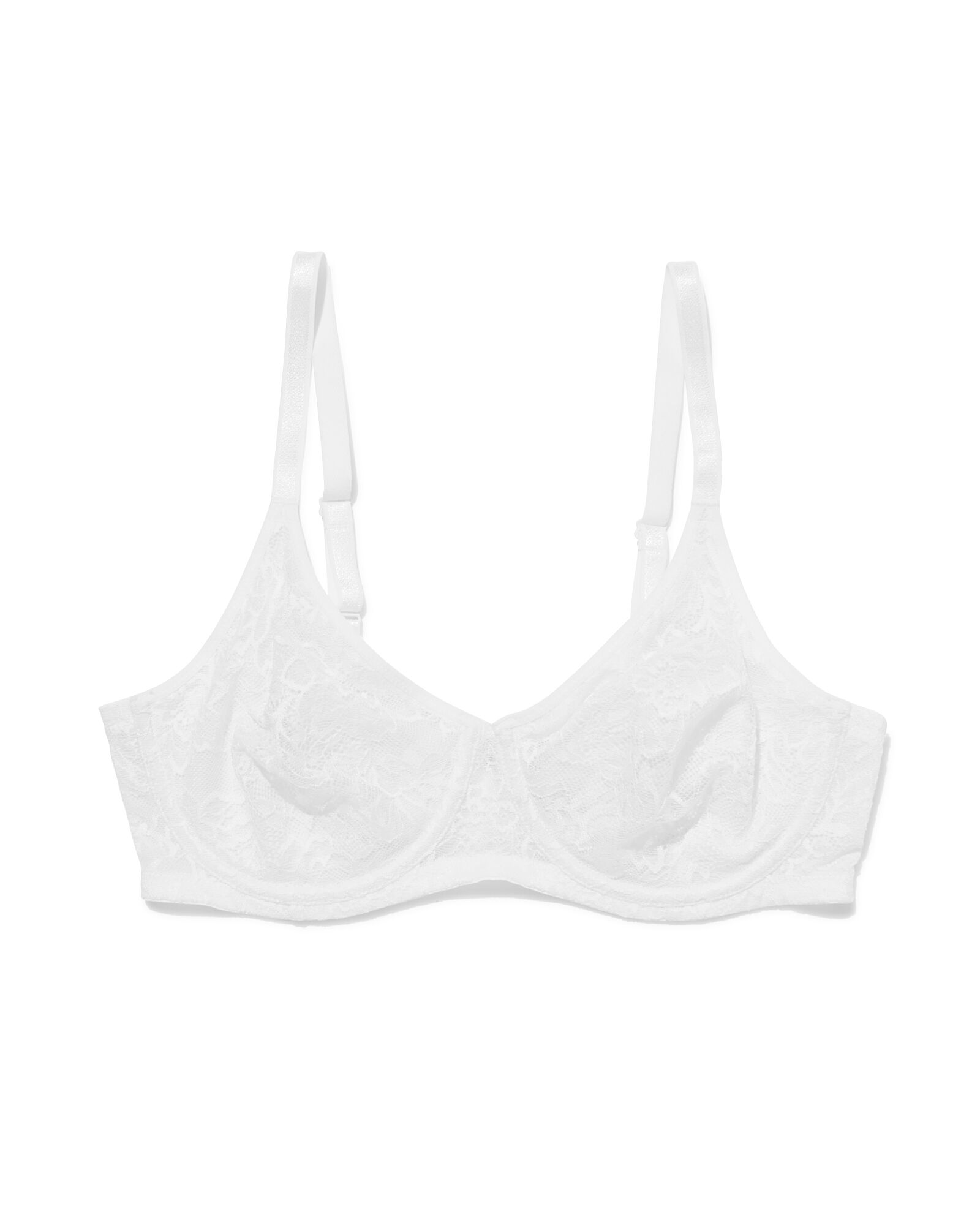 Nicht vorgeformter Spitzen-BH mit B&uuml;gel wei&szlig; wei&szlig; - 21870518WHITE - HEMA