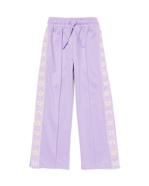 Kinderhose mit gerader Passform &ndash; Blumen lila - 30842617LILAC - HEMA