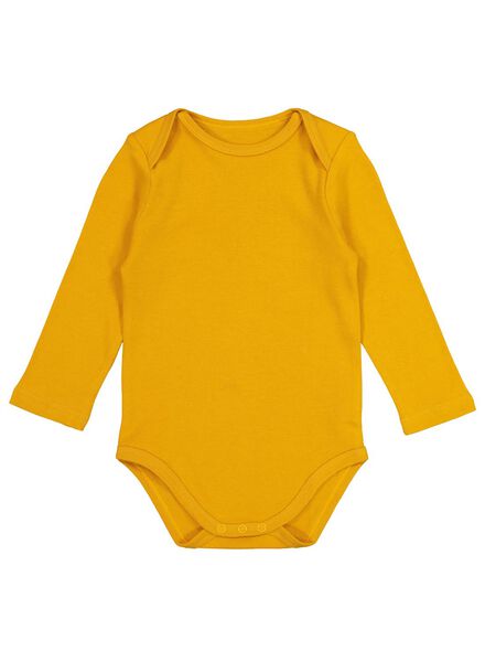 4er-Pack Baby-Bodys gelb gelb - 1000017381 - HEMA