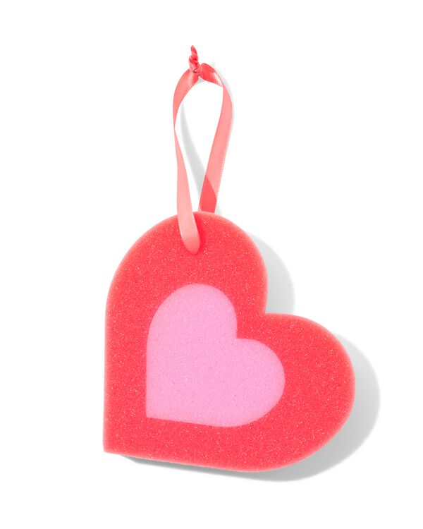 &eacute;ponge de bain c&oelig;ur - 11880074 - HEMA