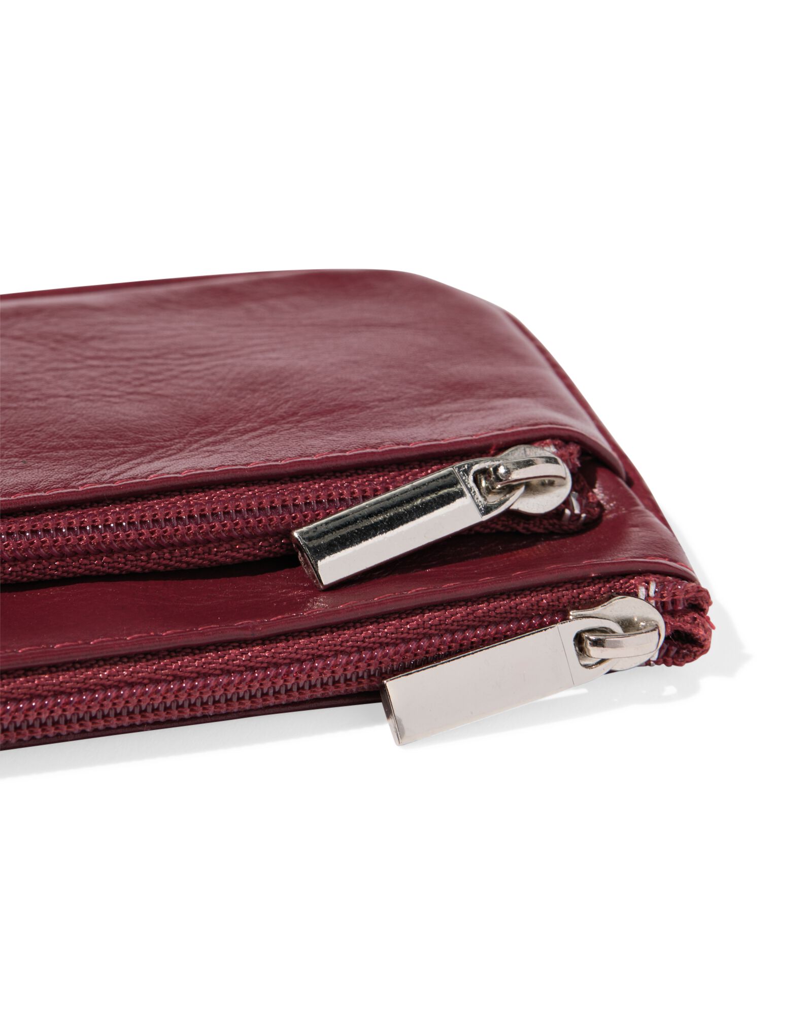 sleutetui leer donkerrood - 18150053 - HEMA