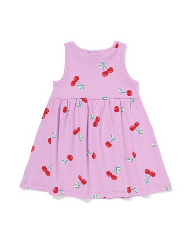Babykleid gerippt, Kirschen violett - 33008570PURPLE - HEMA
