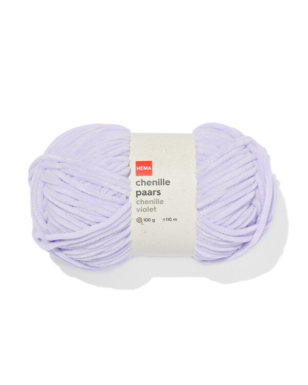 fil chenille violet 100g 110m - 60760030 - HEMA